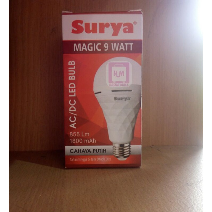 Surya Lampu Led Bulb Emergency 9/12/18 Watt AC/DC