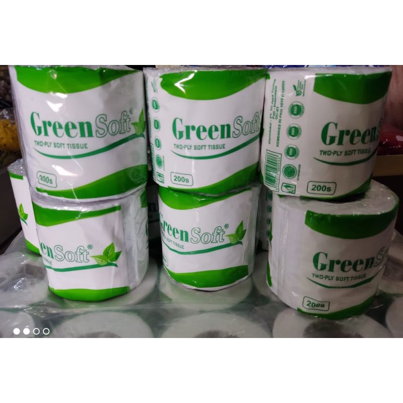 GREEN SOFT TISSUE ROLL/GULUNG 238SHEETS