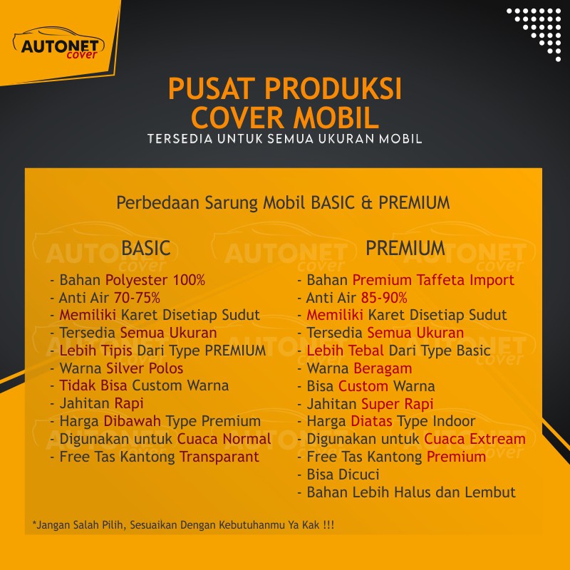 Sarung Mobil Kia Picanto Autonet body Cover Sarung Penutup Mobil Honda City Jimny Great Corolla