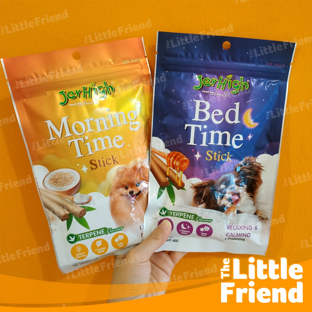 Snack Camilan Anjing JERHIGH STICK New Series MORNING TIME &amp; BED TIME