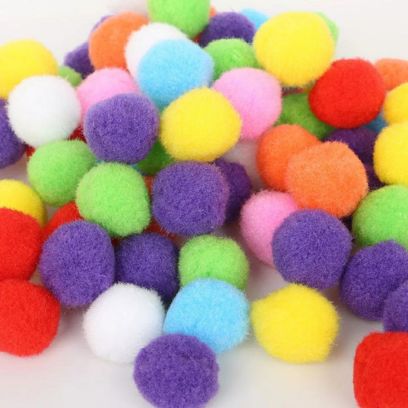 50pcs/lot pompom colourfull