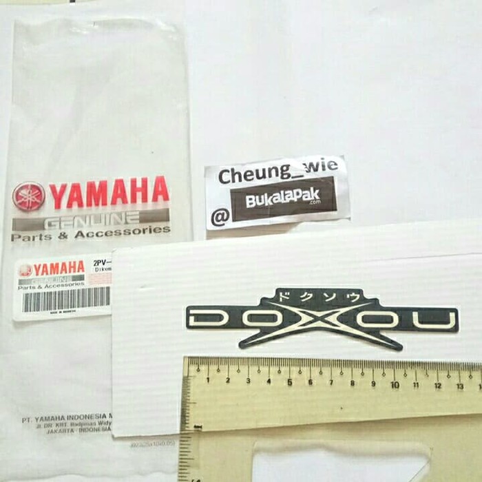 Stiker Logo DOXOU Yamaha MX King Asli ori YGP Harga satuan 1pcs