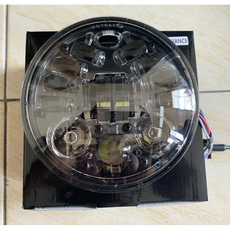 LAMPU DAYMAKER 16 LED HEADLAMP 5 ,75 INCH JAPSTYLE FUNGSI SENJA PUTIH