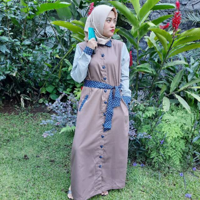 Aleta gamis brown