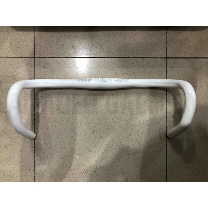 DROP BAR PUTIH WHITE AMOEBA BORLA 42MM OVERSIZE ALLUMUNIUM HBR360 WHT