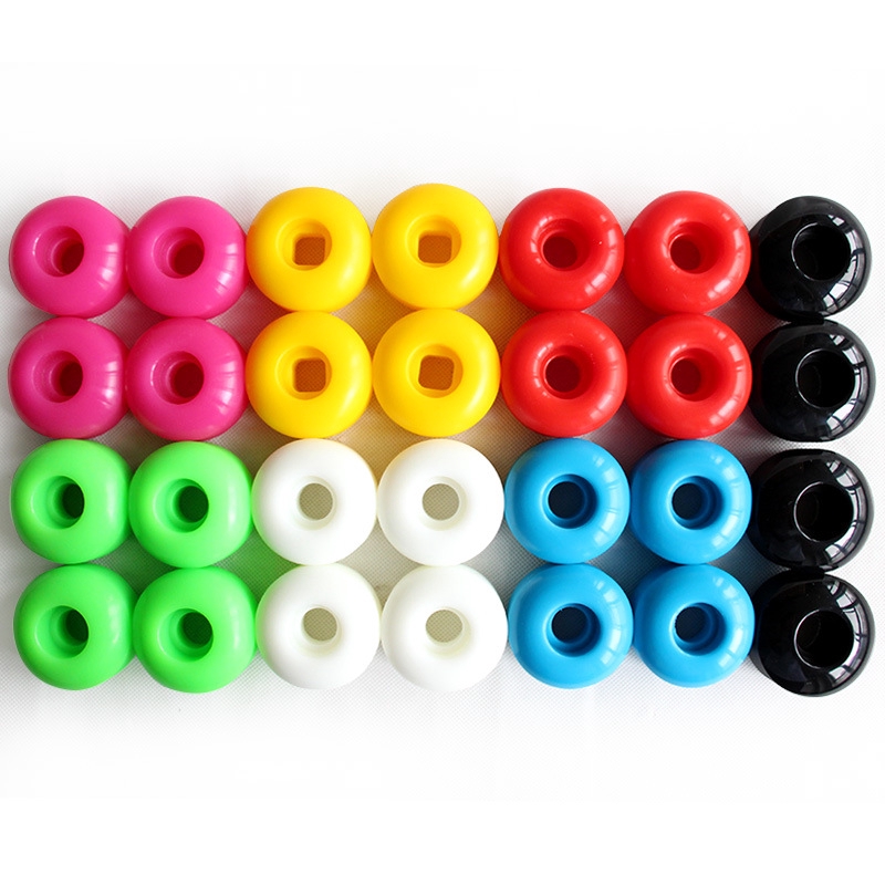 4pcs 52x30mm Roda skateboard 95-99A Bahan Keras