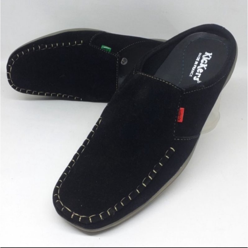 Sepatu sandal pria sepatu sandal bakpau sepatu slop pria bustong sepatu slip on casual pria