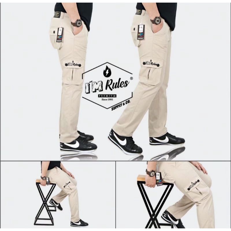 moxsa second store-celana cargo panjang pria celana panjang pria celana cargo pria
