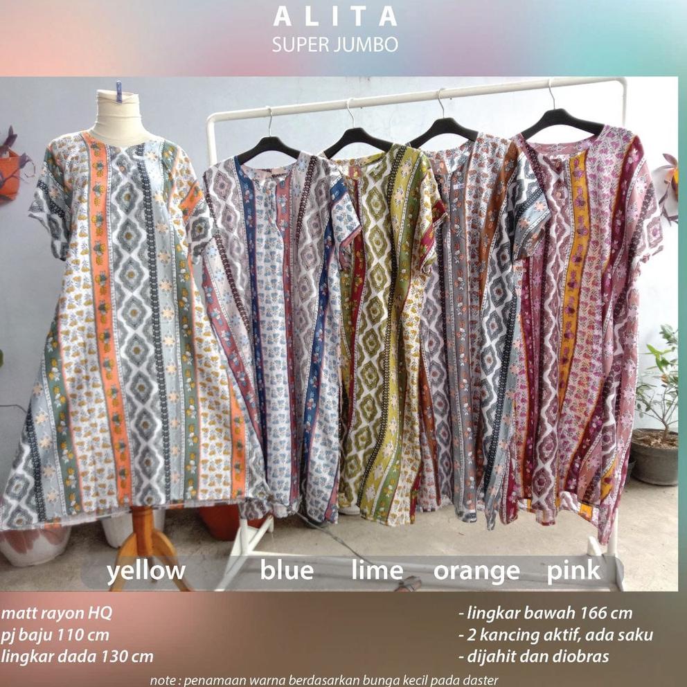 [KODE PRODUK 09HJP40100] Baju Daster Kekinian Jumbo XXL Jumbo Baju Daster LD 130 Daster Ibu Hamil Da