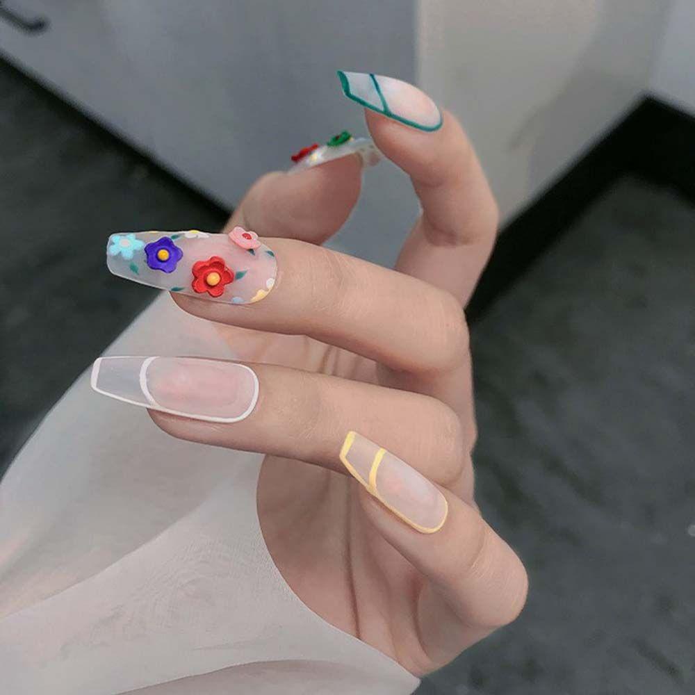 Mxbeauty Ornamen Bunga Warna-Warni Untuk Nail Art