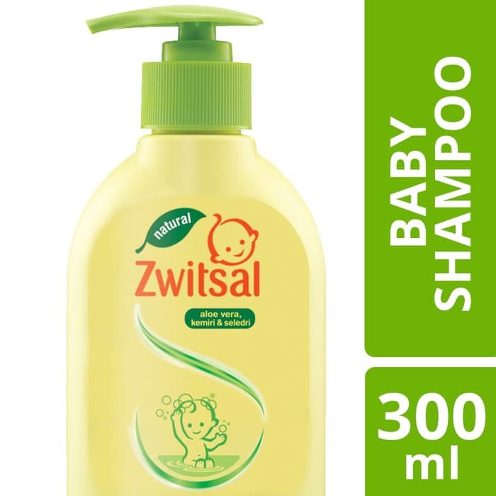 

Zwitsal Baby Shampoo Natural Aloe Vera Kemiri Seledri 300Ml PUMP