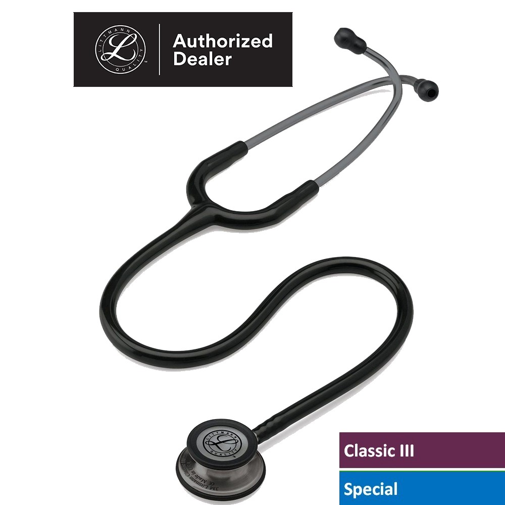 3m Black Tube Smoke Finish Chespiece Stainless Stem Classic Iii 5811 3m Littmann Stethoscope Shopee Indonesia