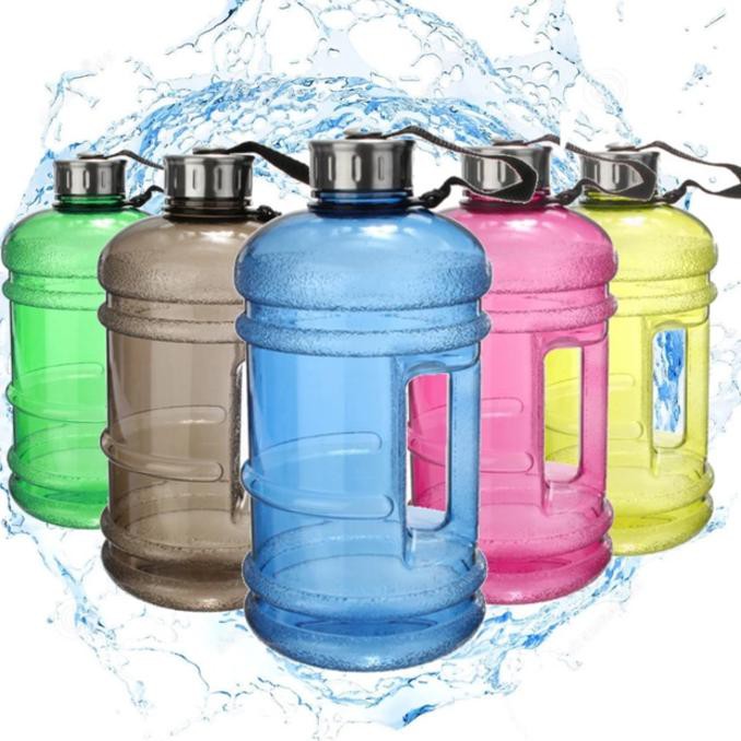 BOTOL MINUM GYM 2.2 LITER / BOTTLE FITNES 2.2 LITER / GALON MINI 2.2 L - Hijau muda