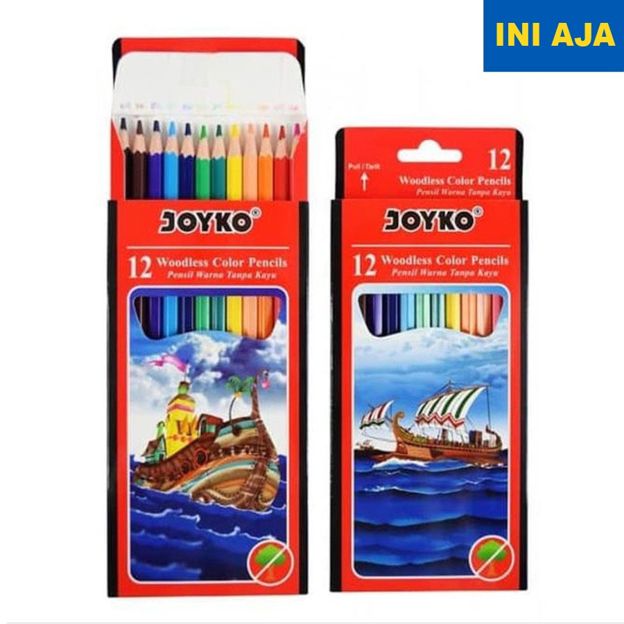 

Pensil Warna Joyko CP103 isi 12 panjang Pensil Mewarnai Menggambar
