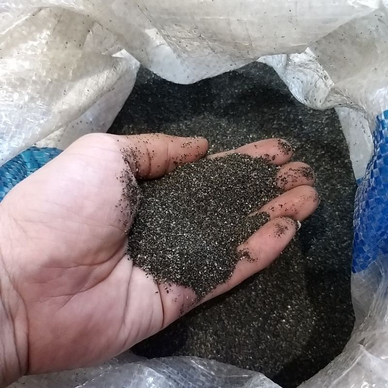 Pasir Moza karungan, pasir aquascape aquarium silika hitam