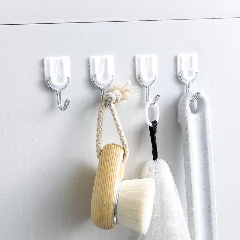 GANTUNGAN HOOK ISI 6 MULTIFUNGSI / CANTOLAN TEMPEL HOOK DINDING KAMAR MANDI DAPUR