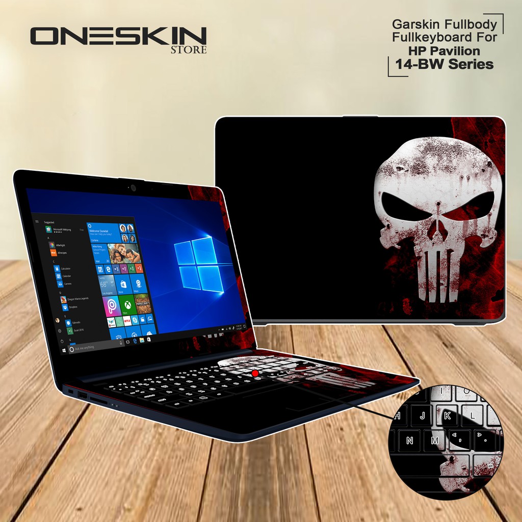 Garskin Laptop Cover HP 14-BW011AU 14-BW012AU 14-BW013AU 14-BW014AU 14-BW015AU Fullbody