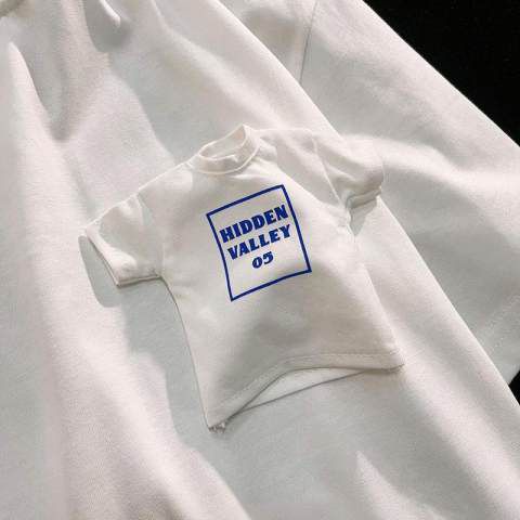 [littlecrab] Kaos Oversize Saku Tshirt Mini Hidden Valley 05 T-shirt Lucu Unik Berkualitas Kaos Keren Double Tshirt Cute Elegant Aesthetic Street Style Korean Style