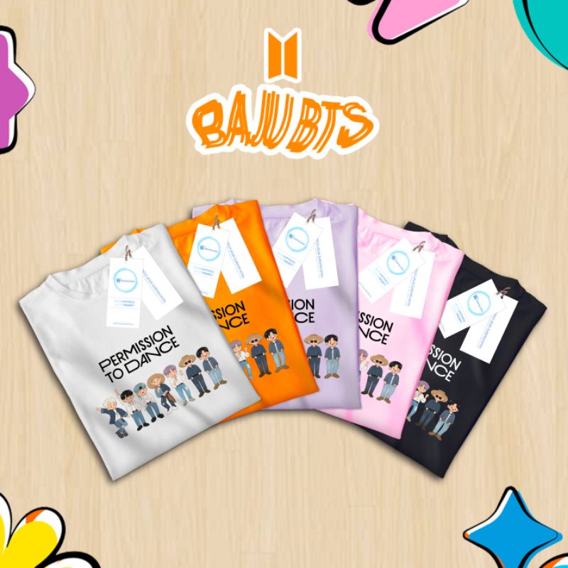 [READY] BAJU KAOS BTS PERMISSION TO DANCE KAOS ANAK REMAJA DEWASA