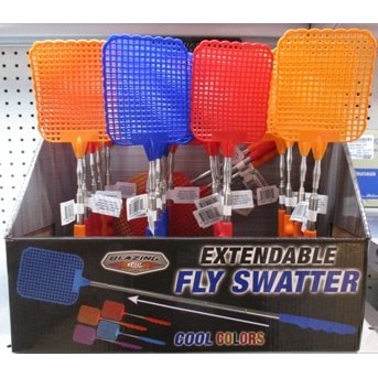 FLY SWATTER Pemukul/Tepokan/Raket Lalat Serangga Panjang 1m Stainless