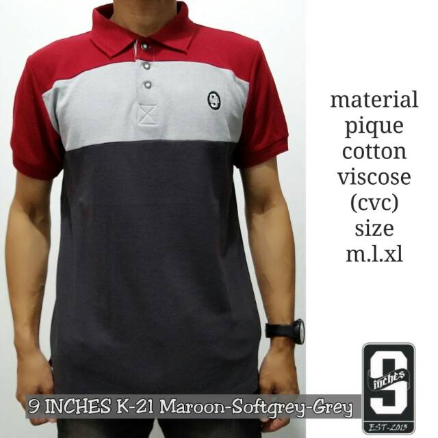 Kaos polo 9inches original