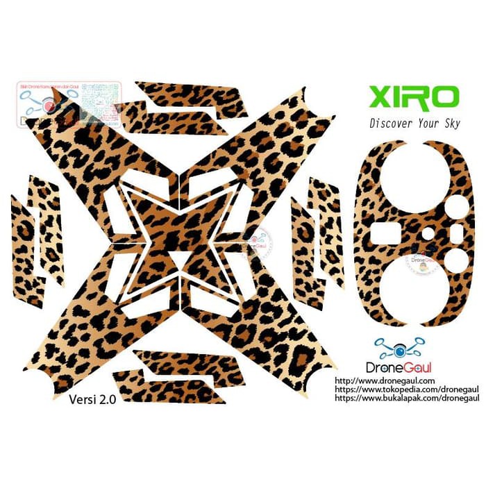 Sticker Drone Xiro Leopard