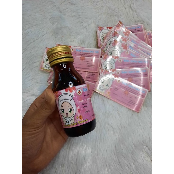 TERMURAH ETIKET SYRUP (Minimal 500 pcs)-STICKER  - STICKER  SYRUP - ETIKET  - ETIKET SIRUP - LABEL -