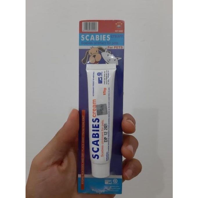 TERLARIS SALEP SCABIES SKABIES CREAM OBAT KULIT KUCING ANJING KELINCI Asli