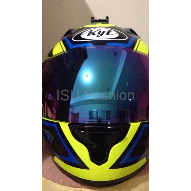Kaca helm KYT RC7 visor helm KYT RC7 light rainbow