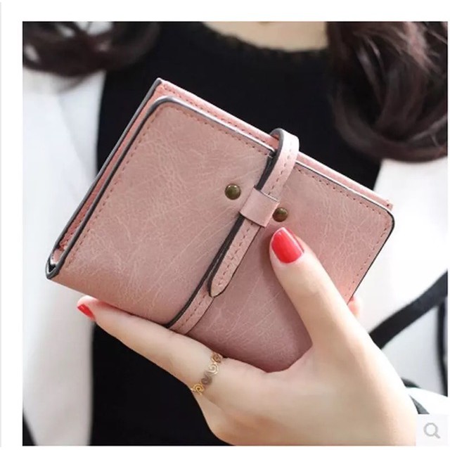 [LOKAL] DOMMO - D1305 DOMPET GISEL - Dompet Lipat Mini-Pink