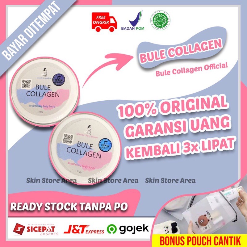 BULE COLLAGEN, BODY SCRUBE BULE COLLAGEN, BULE COLLAGEN SCRUB ORIGINAL 100% BPOM,