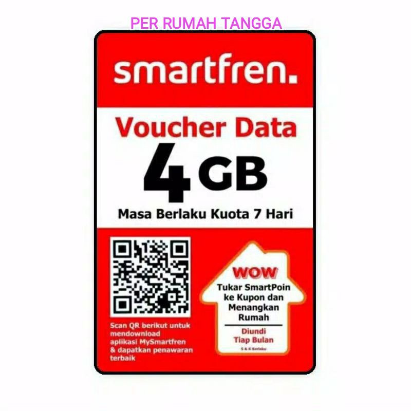 VOUCHER SMARTFREN 4GB