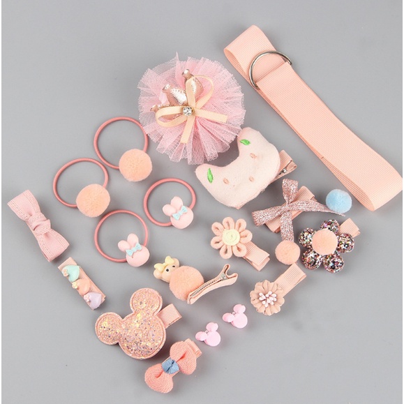 Gratis Ongkir - F521 Ikat Rambut 18 in 1 Fashion Wanita / Accesories Rambut Import-4