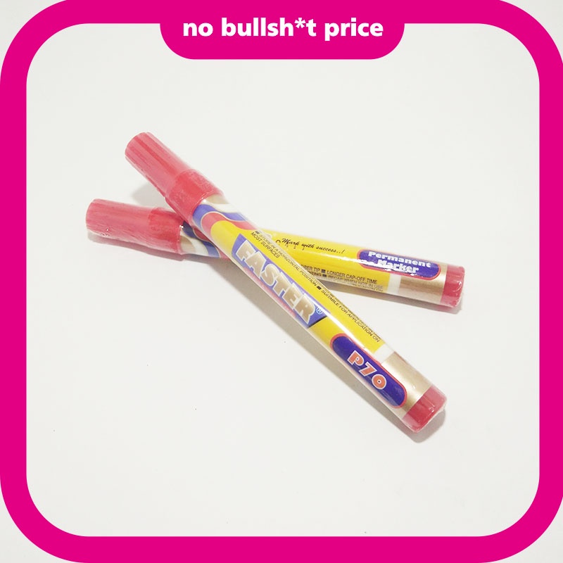 

Alat Tulis Murah Spidol Permanen Faster Spidol Permanent Warna Merah