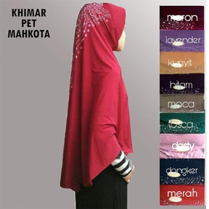 KHIMAR MAHKOTA SYAR'I HIJAB JILBAB KERUDUNG PAYET BERGO MURAH