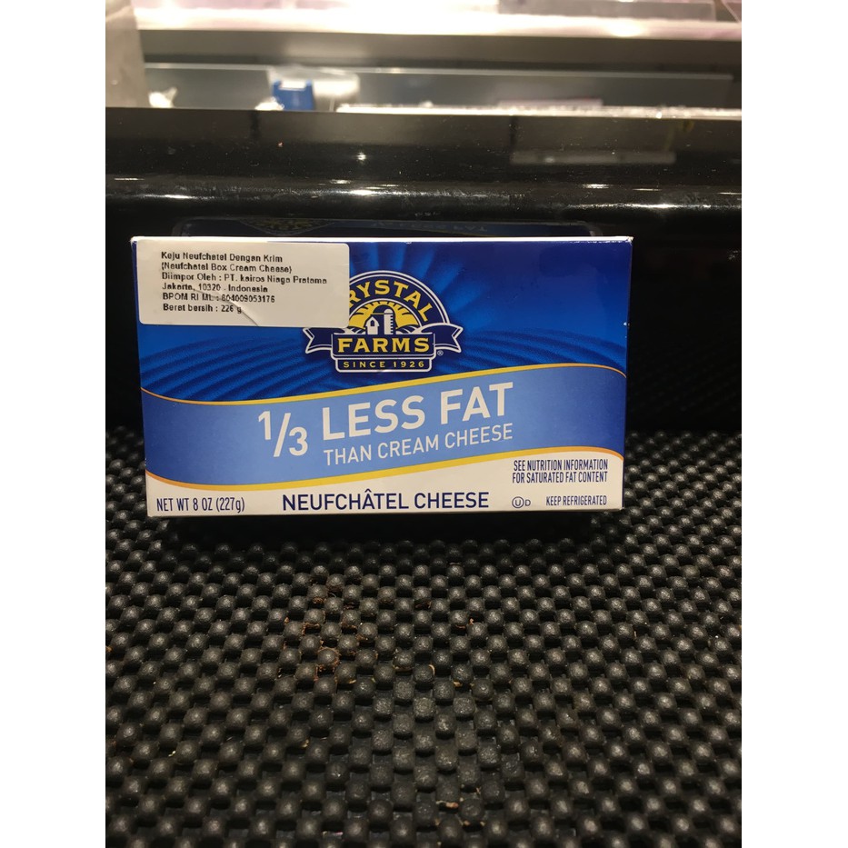 

Keju Crytal farm neufchatel 1/3 less fat than cream cheese box 227gr