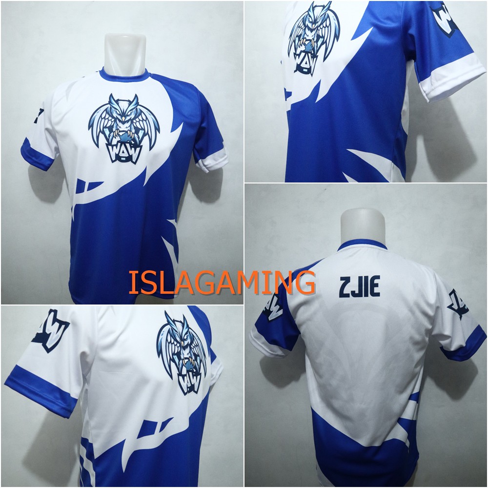 [FREE NICKNAME] Jersey WAW eSports - kaos gaming dota pubg ml