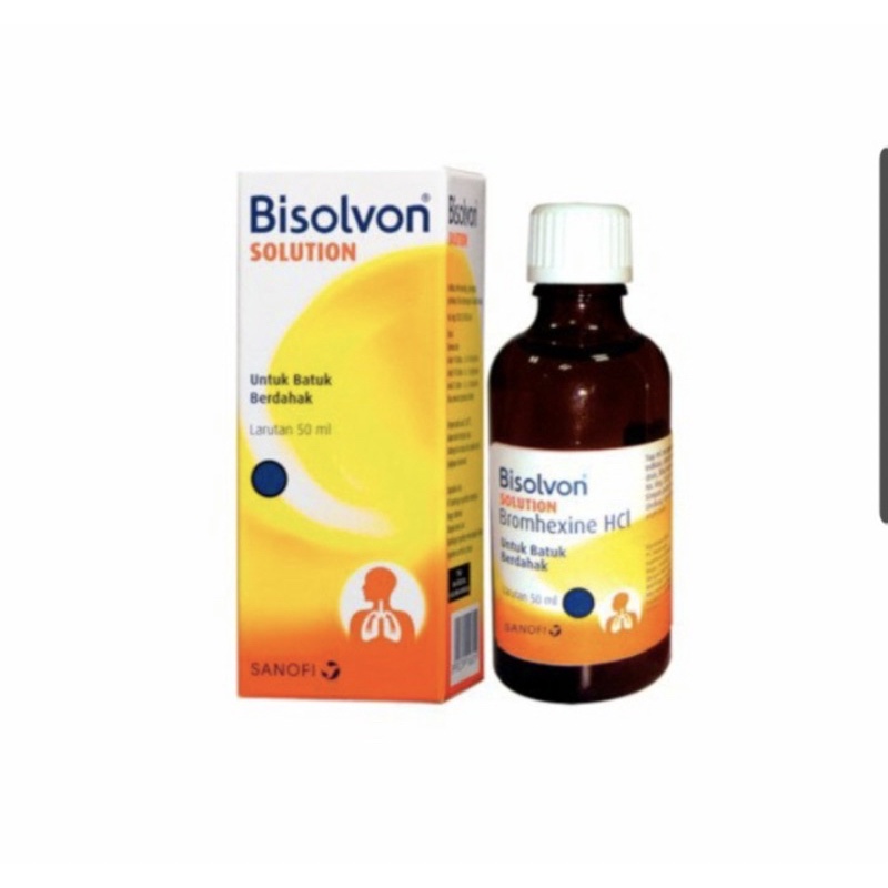 Bisolvon solution larutan 50 ml ( larutan nebul untuk sesak )