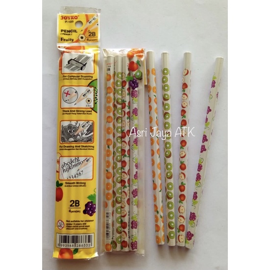 

Pensil Joyko P109 / Pensil 2B (4pcs)