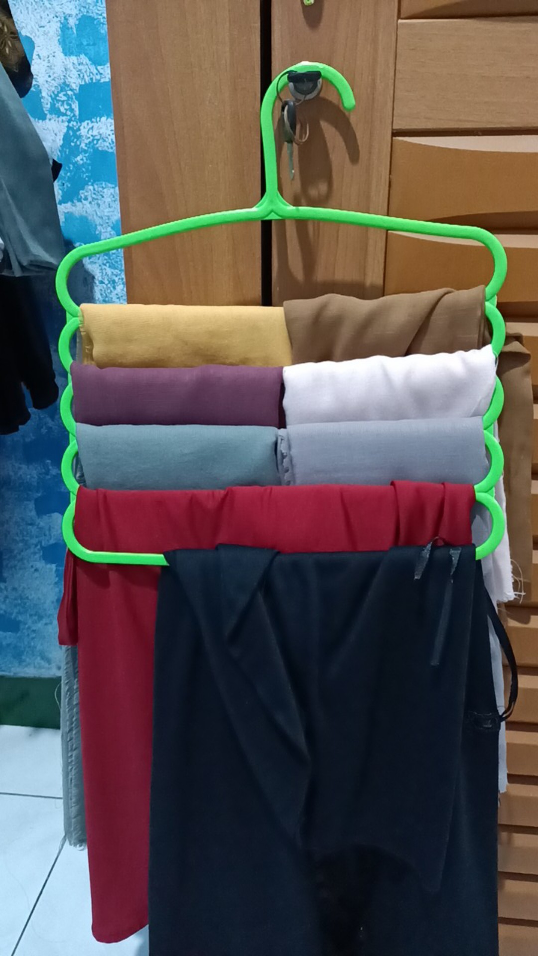 Hanger Gantung 5 In 1/ Gantungan Baju / Gantungan Jilbab / Gantungan Hijab 5in1 / Gantungan 5 Layer