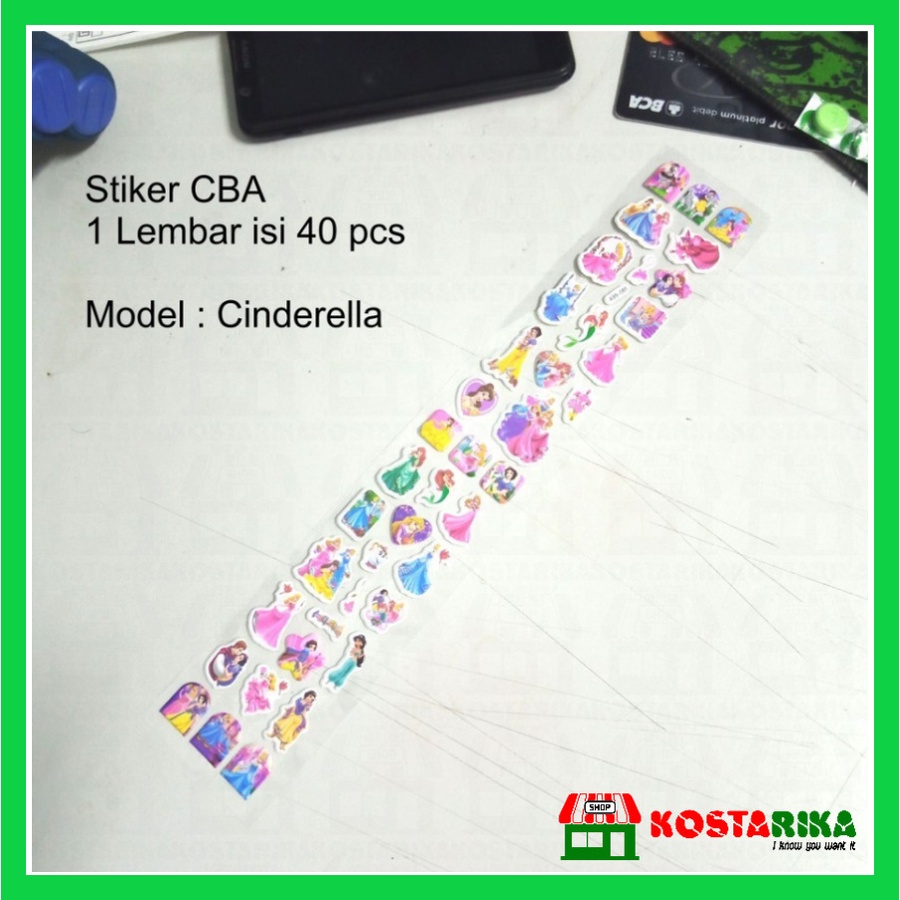 Stiker / Tempelan Karakter CBA Stiker