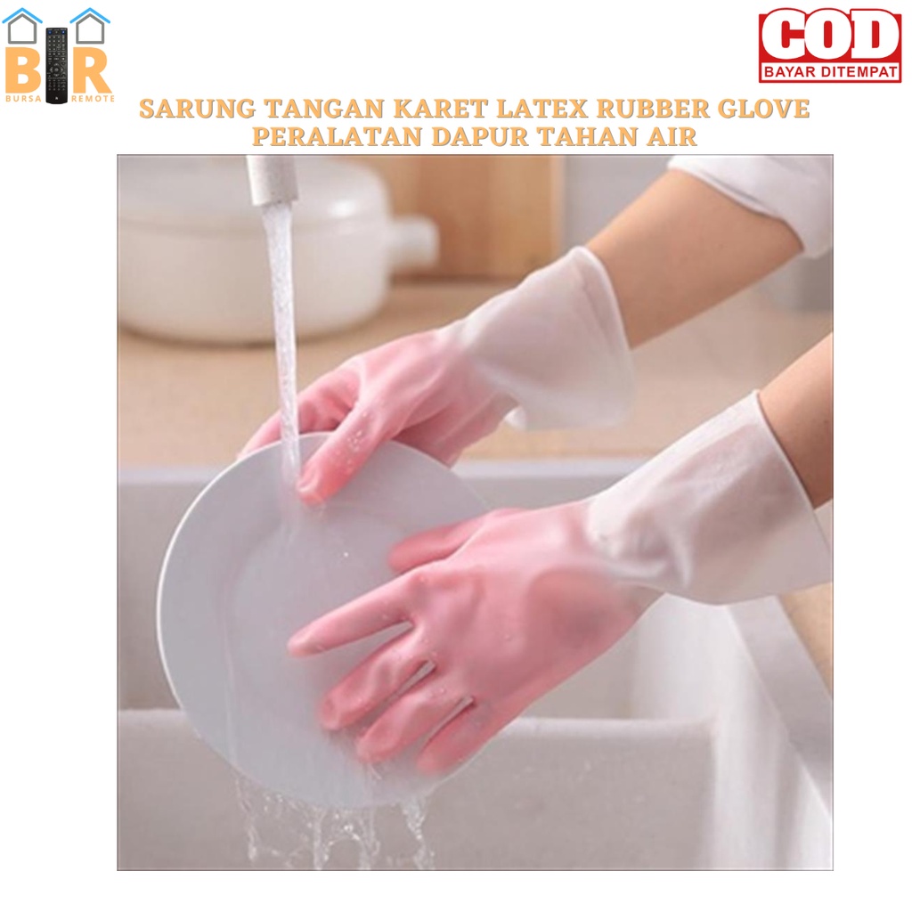 Sarung Tangan Cuci Piring Karet / Sarung Tangan Berkebun Latex / Sarung Tangan Tebal Dapur Serbaguna