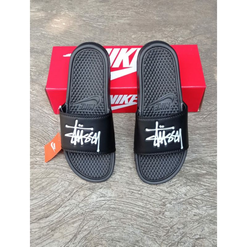 Sandal nike benassi stussy red sendal casual murah original