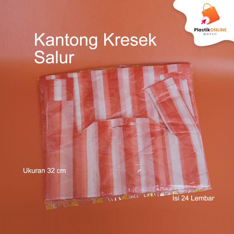 Kantong plastik salur 32 cm isi 24 lbr | Kantong kresek
