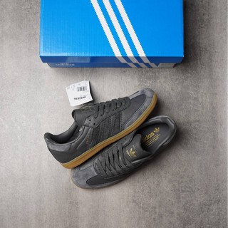  Sepatu  Sneakers  Murah  Adidas Samba OG FT Grey Three Gold 