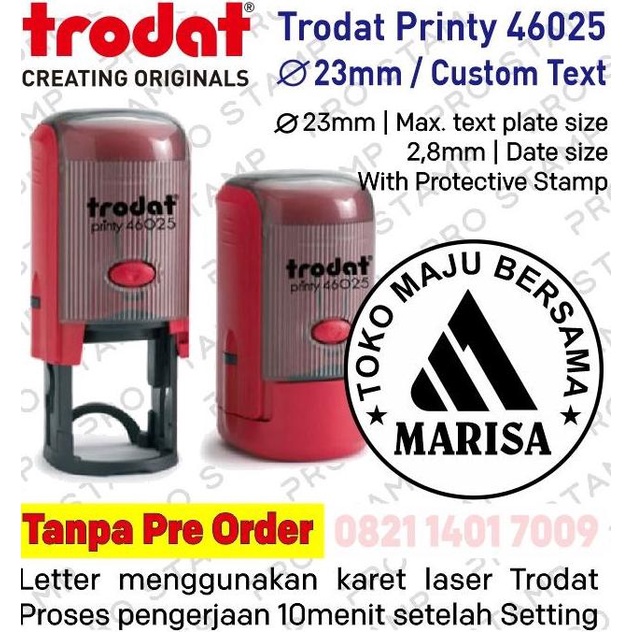 

Stempel Otomatis / Self Ink Trodat 46025 / Custom