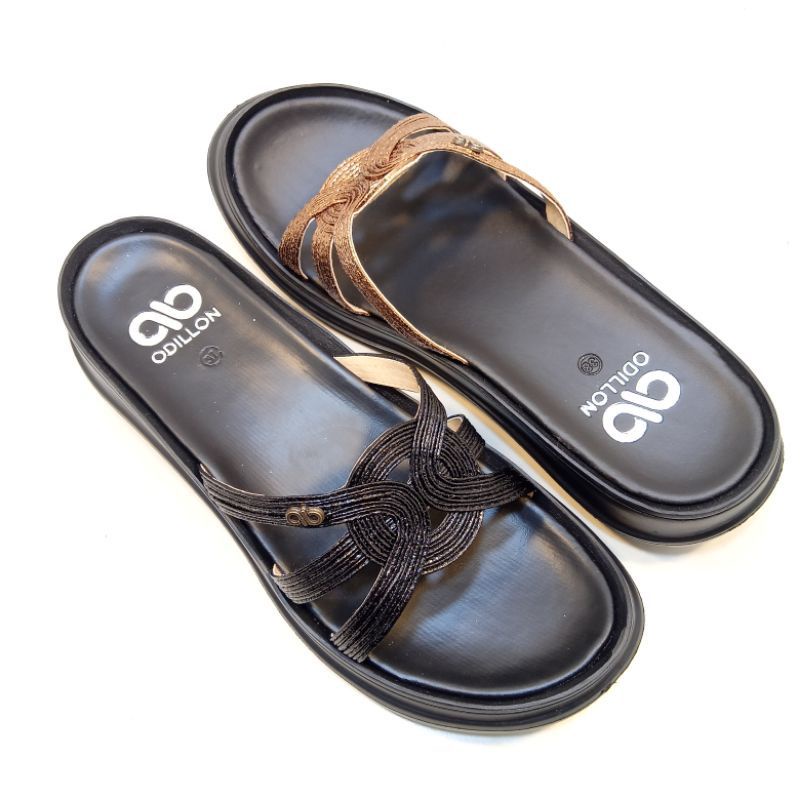 Sendal Slip Wanita Odilon PL. 03 Brown, Black 36-40
