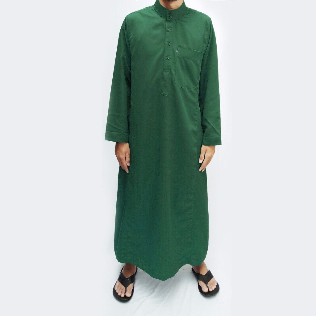 Farrasi Jubah Pria / Baju Muslim Pria- Hijau Tua