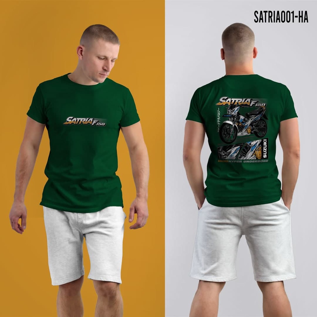 BAJU KAOS SATRIA FU 150 TSHIRT SUZUKI BAJU MOTOR RACING SATRIA sablon DTF original Distro premium Ju