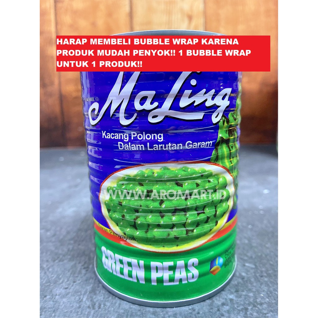 

MaLing Green Peas/Kacang Polong Dalam Larutan Garam - 397g